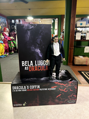Dracula Bela Lugosi DELUXE EDITION 1/6 Scale Figure + Coffin Infinite Statue 12''