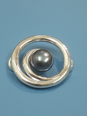 LeStage Convertible Bracelet Clasp Beach Wave Peacock Pearl Sterl Silver SB5978