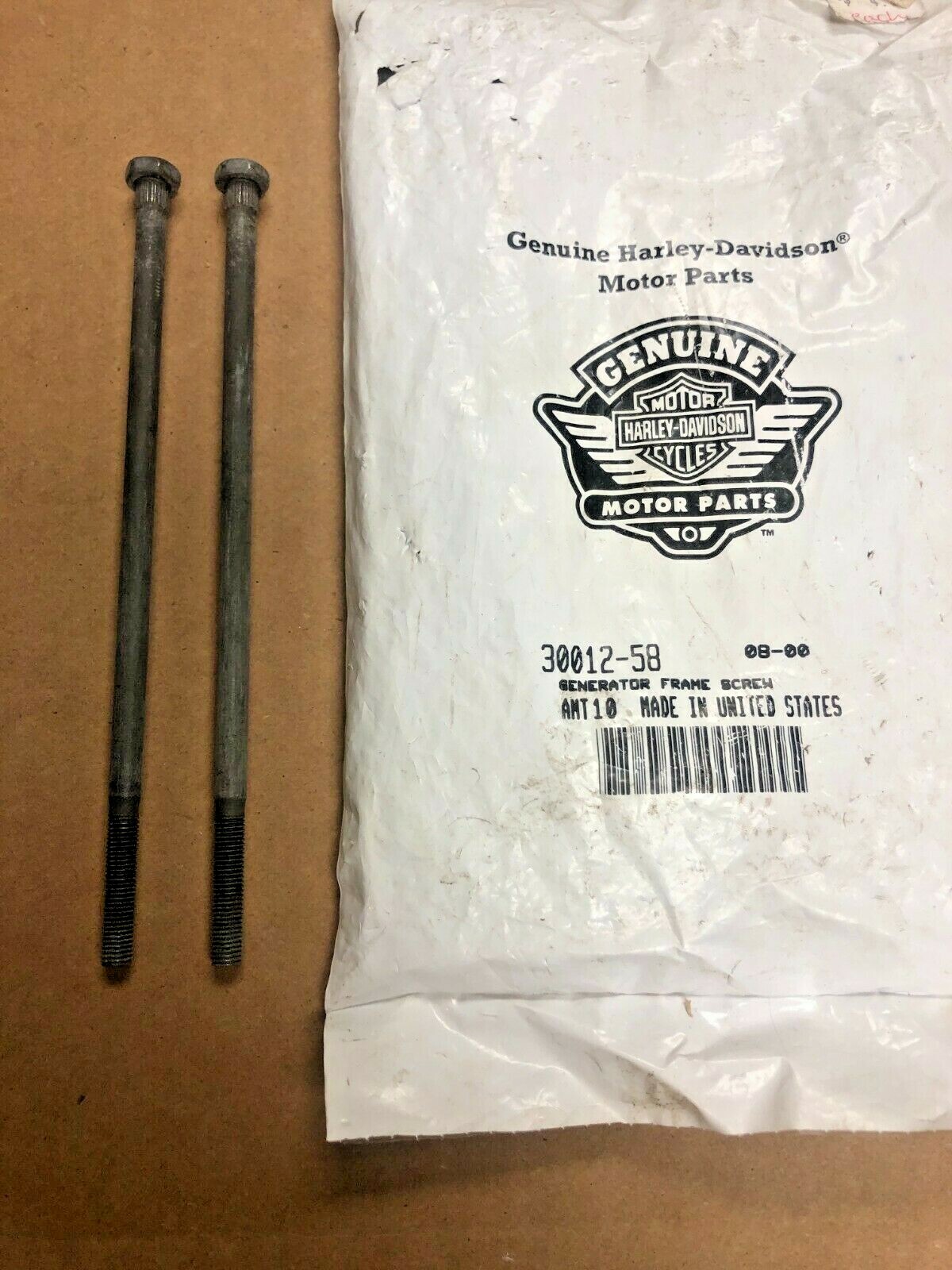 Harley Davidson NOS Generator Frame Bolt 30012-58 FL '58-'69 XL's