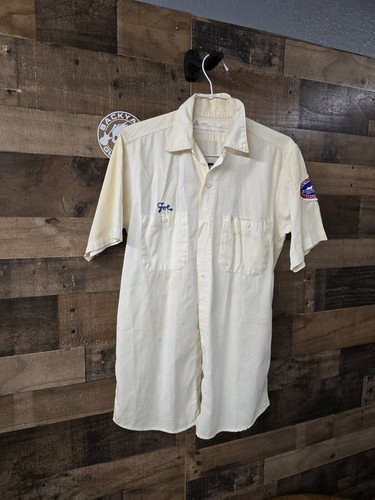 VTG 70s D-Town Automotive Clifton Nj Work Shirt Auto