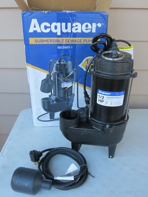 ACQUAER SEC050T  1/2 HP Submersible Sewage Pump