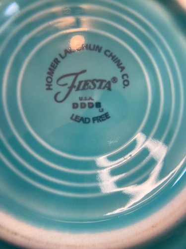 Peacock Blue Fiesta FiestaWare 5 piece place setting