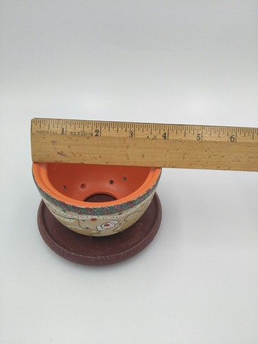 Gingerbread Candle Dome And Plate Set Tan Green Top