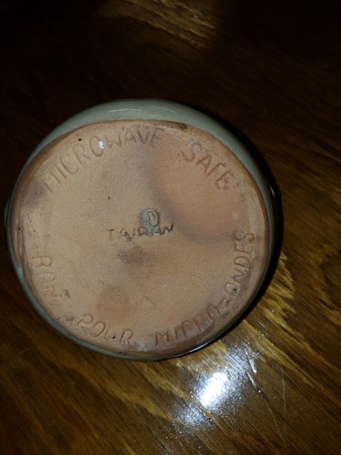 vintage brown and tan porcelian bowl taiwan