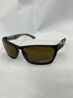 Suncloud Tailgate Mens Polarized Sunglasses Brown Rectangle Frame 