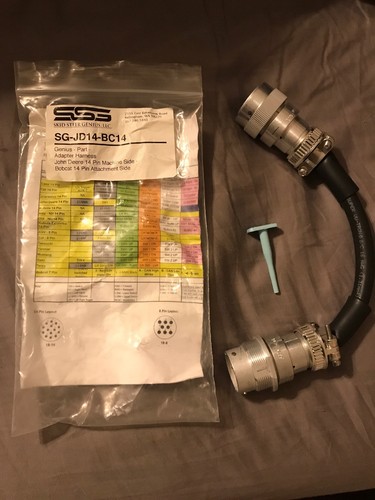 SKID STEER GENIUS SG-JD14-BC14 - JOHN DEERE 14 PIN TO BOBCAT 14 PIN HARNESS