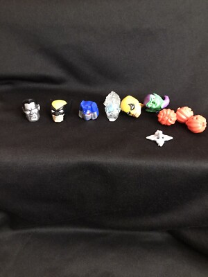 Marvel Super Hero Mashers Head and Accessories Lot of 10