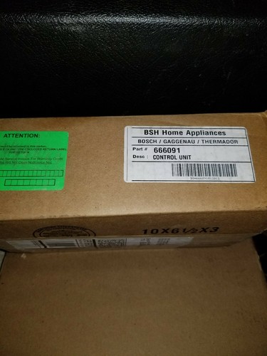 Genuine BOSCH Dishwasher, Control Unit # 666091 NIB free shipping NEW!!!
