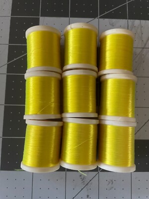 Fluorescent Yellow  9 Danville 140 Denier Thread Flymaster Plus Waxed