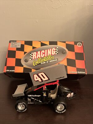 Action 1987 Jeff Gordon 40 Stanton Sprint Race Car 1:24 Diecast Dirt Track Model