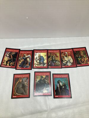 Dungeons & Dragons Dragon Quest Game HERO CARDS (9) Only TSR 1100 1992