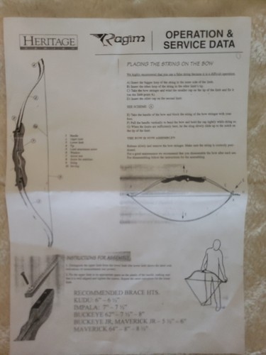 PSE Buckeye Recurve Bow: Buckeye, LH, 62-30