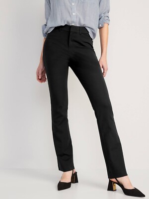 Old Navy High-Waisted Pixie Flare Pants Size 4 -Black- NWT