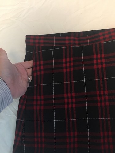 Lot Of 2 Lands End Red Plaid Uniform Skirts Size 4