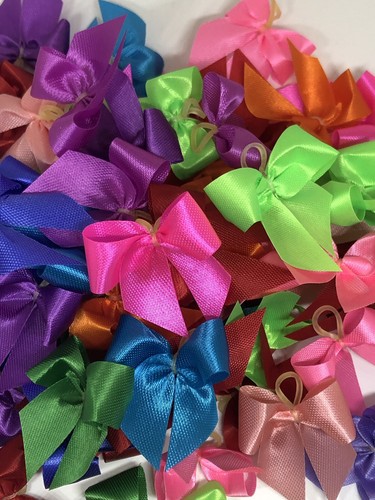 Dog Bows Pet Grooming Bows Solid Variety 50 (25 Pair) USA