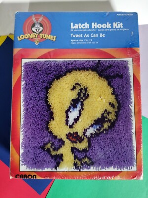 Looney Tunes Tweety Bird Latch Hook Kit Tweet As Can Be LT0028 NEW SEALED 2001