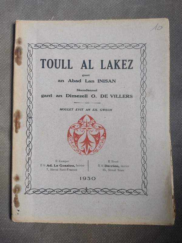 Toull Al Lakez Gant An Abad Lan Inisan-1930-Langue Bretonne