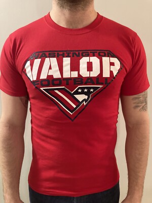 Washington Valor Red Logo T-shirt Arena Football League Size Small NC