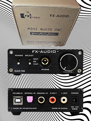 FX-Audio DAC-X6 Mini HiFi 2.0 Digital Audio Decoder Headphone Amplifier No adapt
