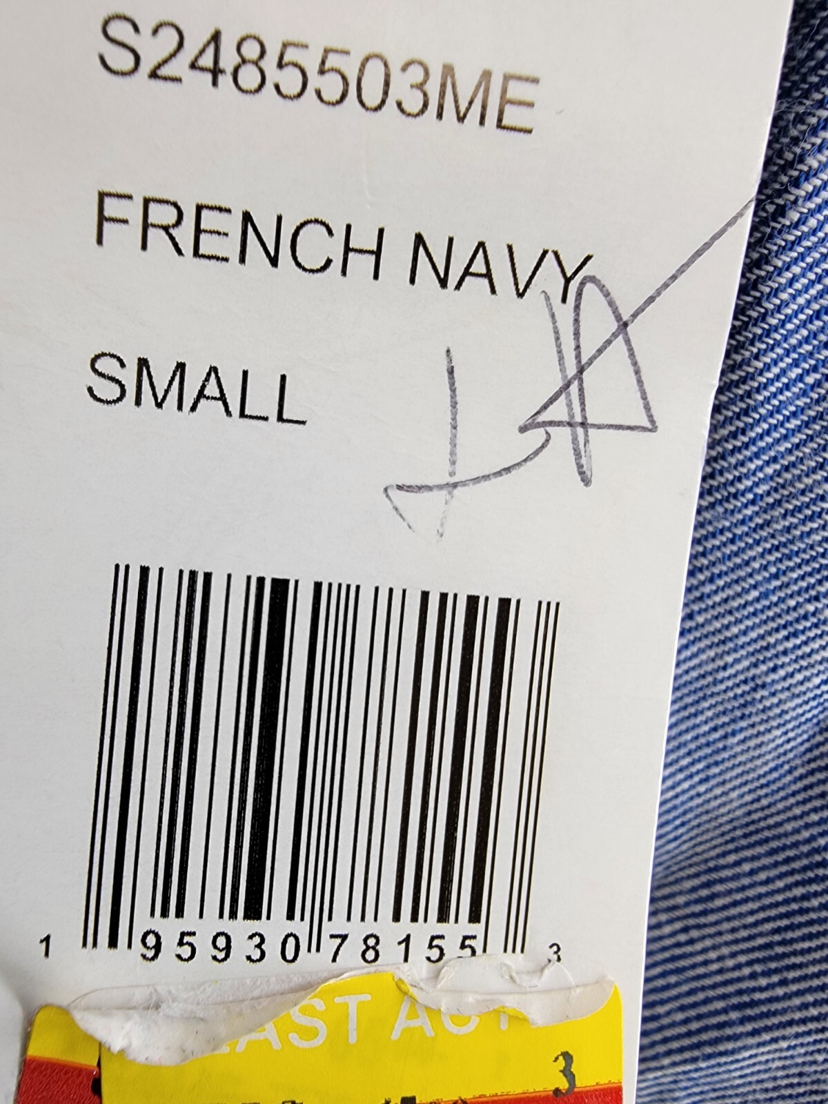 Weatherproof Vintage Long Sleeve Solid Cotton Twill Shirt Men's S French Navy - Picture 19 of 19