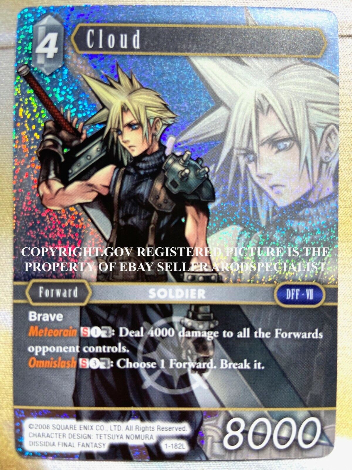 FINAL FANTASY FFTCG TCG OPUS 1 I FOIL (WAVE 2) LEGEND CLOUD FINAL FANTASY FFTCG TCG OPUS 1 I FOIL (WAVE 2) LEGEND CLOUD