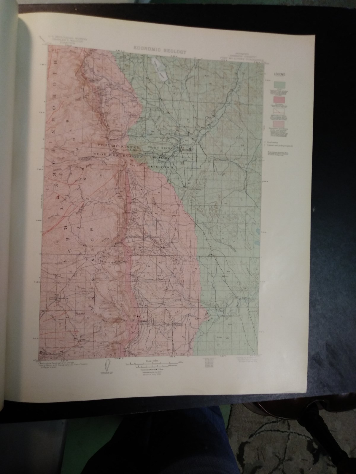 1906- Geologic Atlas-Cloud Peak- Fort McKinney,Wyoming. U.S Geological Survey