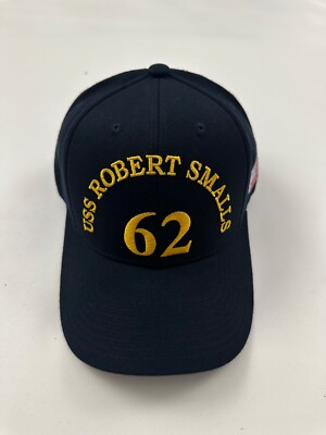New The Corps USS Robert Smalls CG 62 Blue Baseball Cap Hat One Size