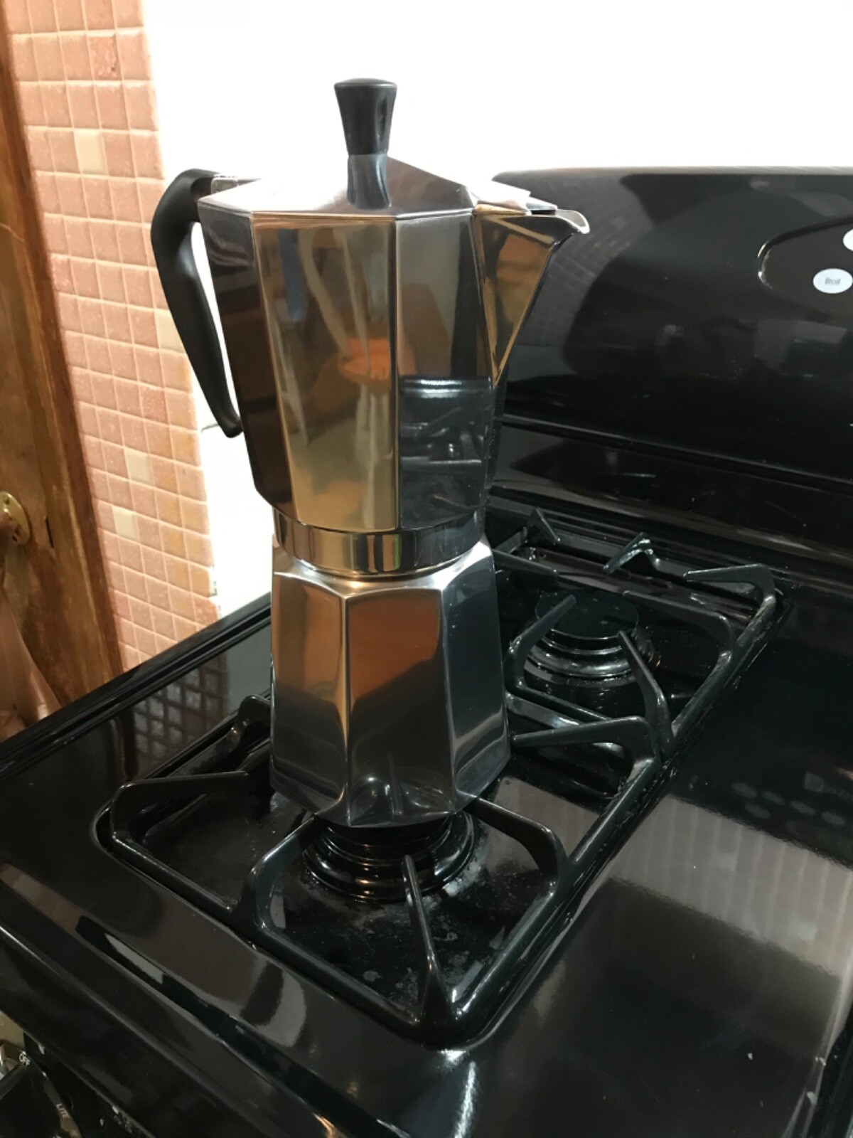 Bialetti 18 Cup Moka Pot Hand Sanded 