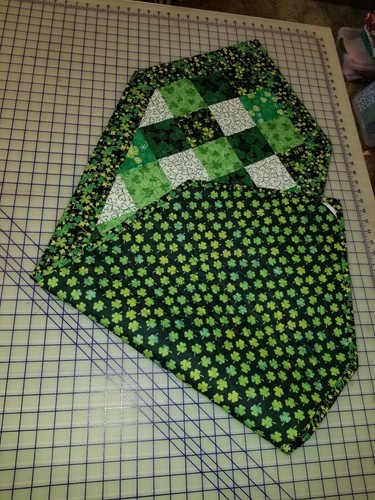 Handmade, Quilted St. Patrick's Day Table Runner