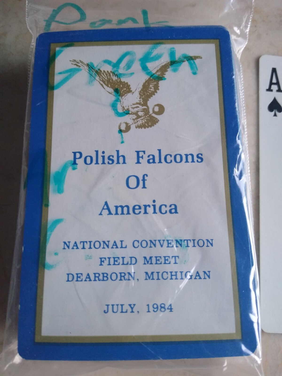 HOYLE POLISH FALCONS of AMERICA CONVENTION JULY 1984 PLAYING SWAP CARDS DECK