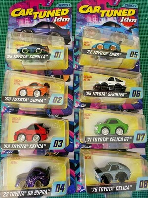 CarTuned Series 1 JDM Assortment Complete Set Of 8 Car Tuned