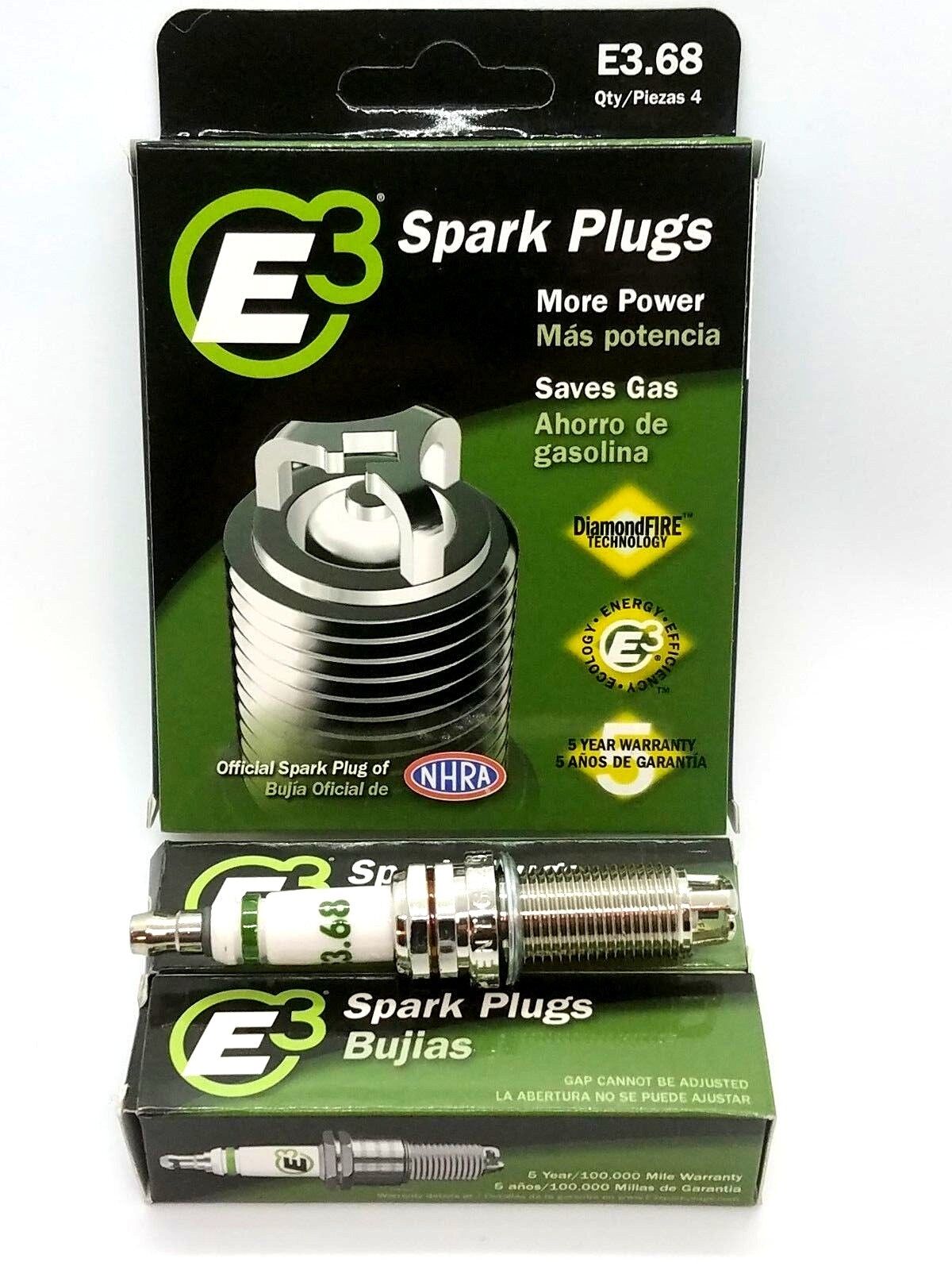 E3.68 E3 Premium Automotive Spark Plugs - 6 SPARK PLUGS
