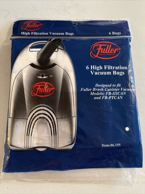 Genuine Fuller Brush Canister Vacuum Bags - 12 Total Bags