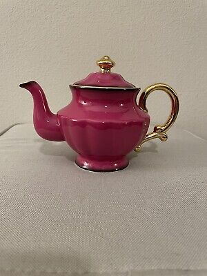 T2 Fine Bone China w/ filter hot pink and gold 
