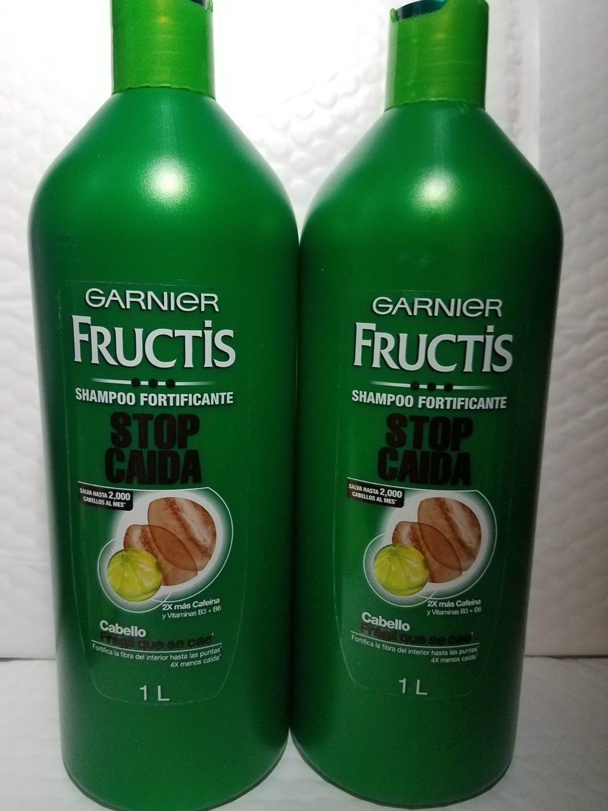 2 GARNIER FRUCTIS SHAMPOO FORTIFICANTE STOP CAIDA 1 LT UNISEX ORIGINAL