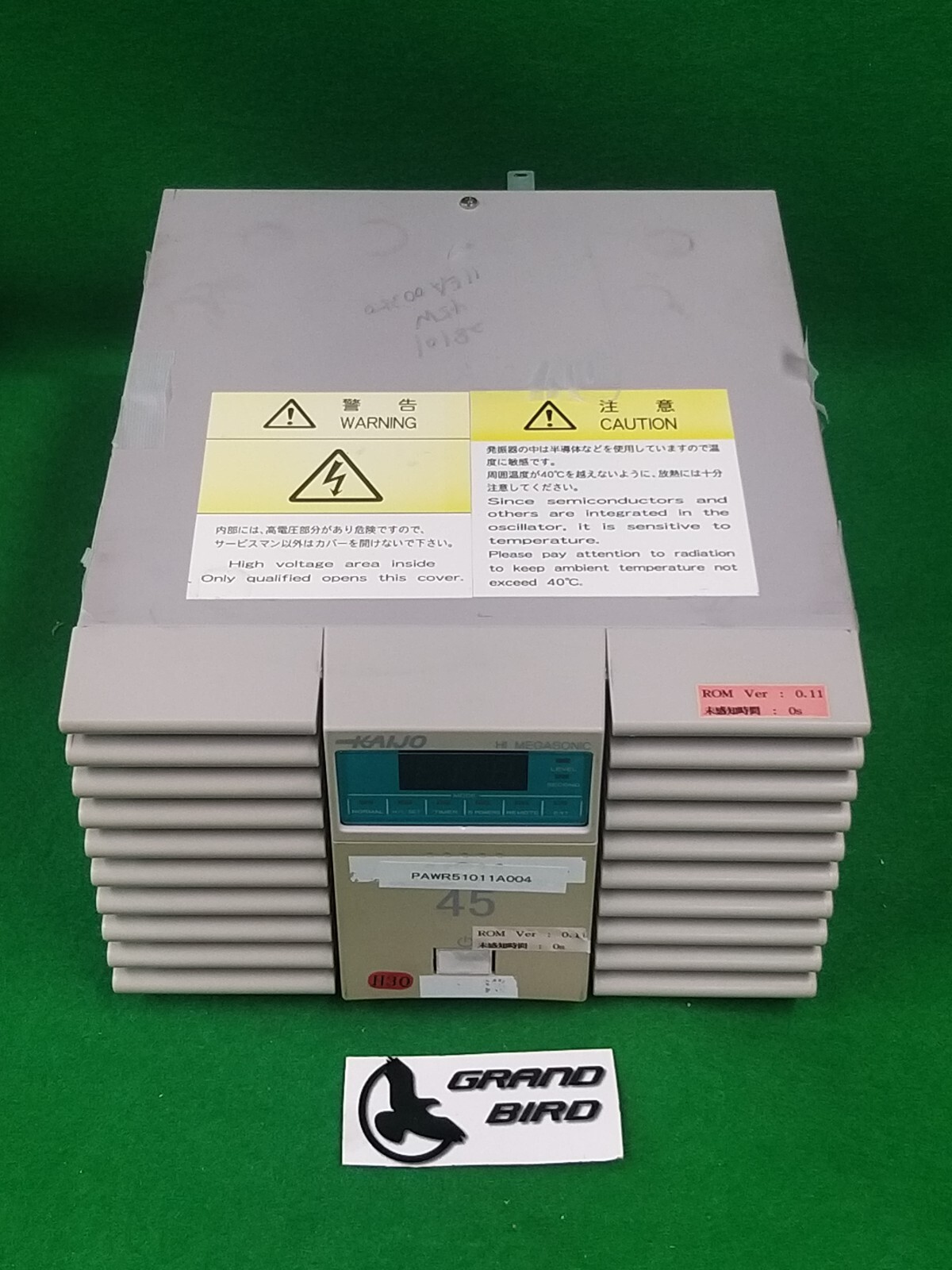 KAIJO 28101 ULTRASONIC GENERATOR 45W 950KHz, USED | eBay