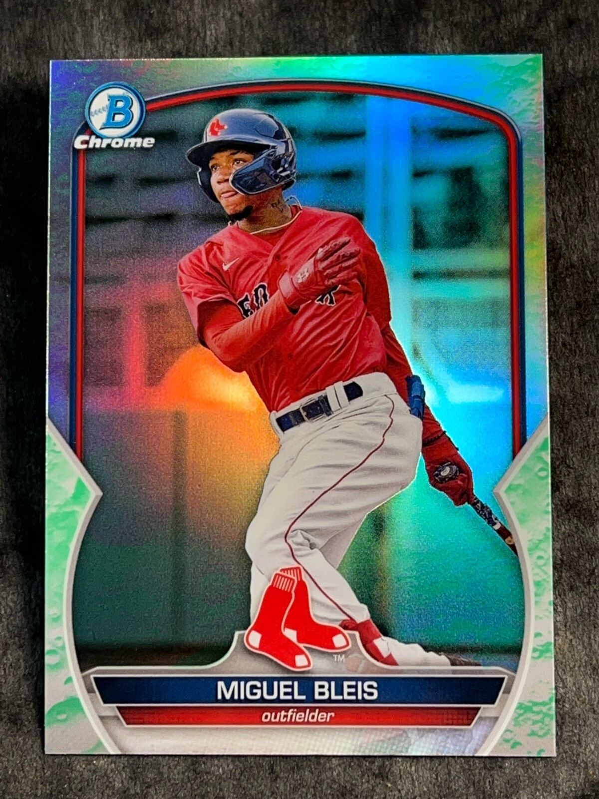BOWMAN STERLING AUTO MIGUEL BLEIS他 /25 2022 Bowman Sterling Miguel Bleis Sterling Sinage Rookie