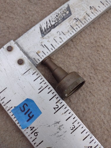 Nozzle Brass Tapered Knurled Garden Tool Attachment Made