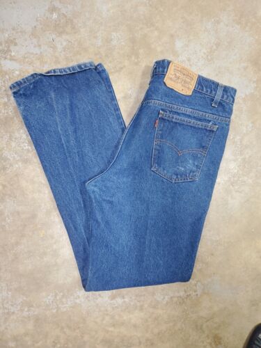 Vintage Levis 517 (20517-0217) Orange Tab Denim Jeans Mens 40x...