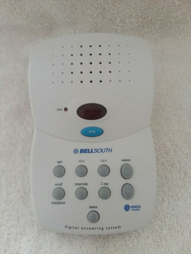 BellSouth Digital Remote Access Answering Machine System Voice Time/Day IN BOX