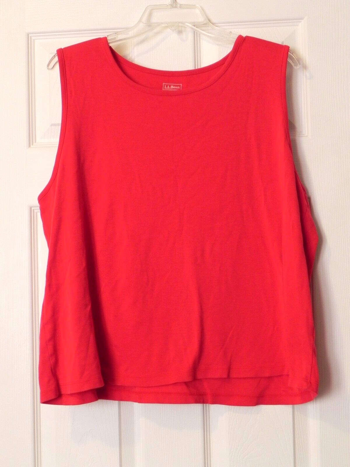 画像 LL Bean Women's Size 2X Red Sleeveless Top Item Id#184404 - Supima