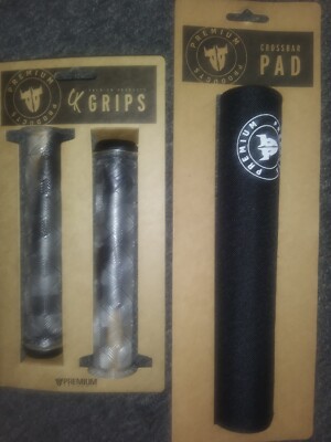 Premium Products (Haro) bar pad and Premium see thru grips for bmx bike