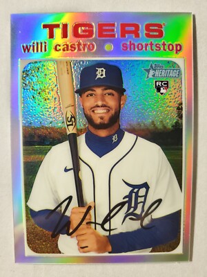 2020 Topps Heritage Willi Castro RC #THC-526 Chrome Refractor #'d /571
