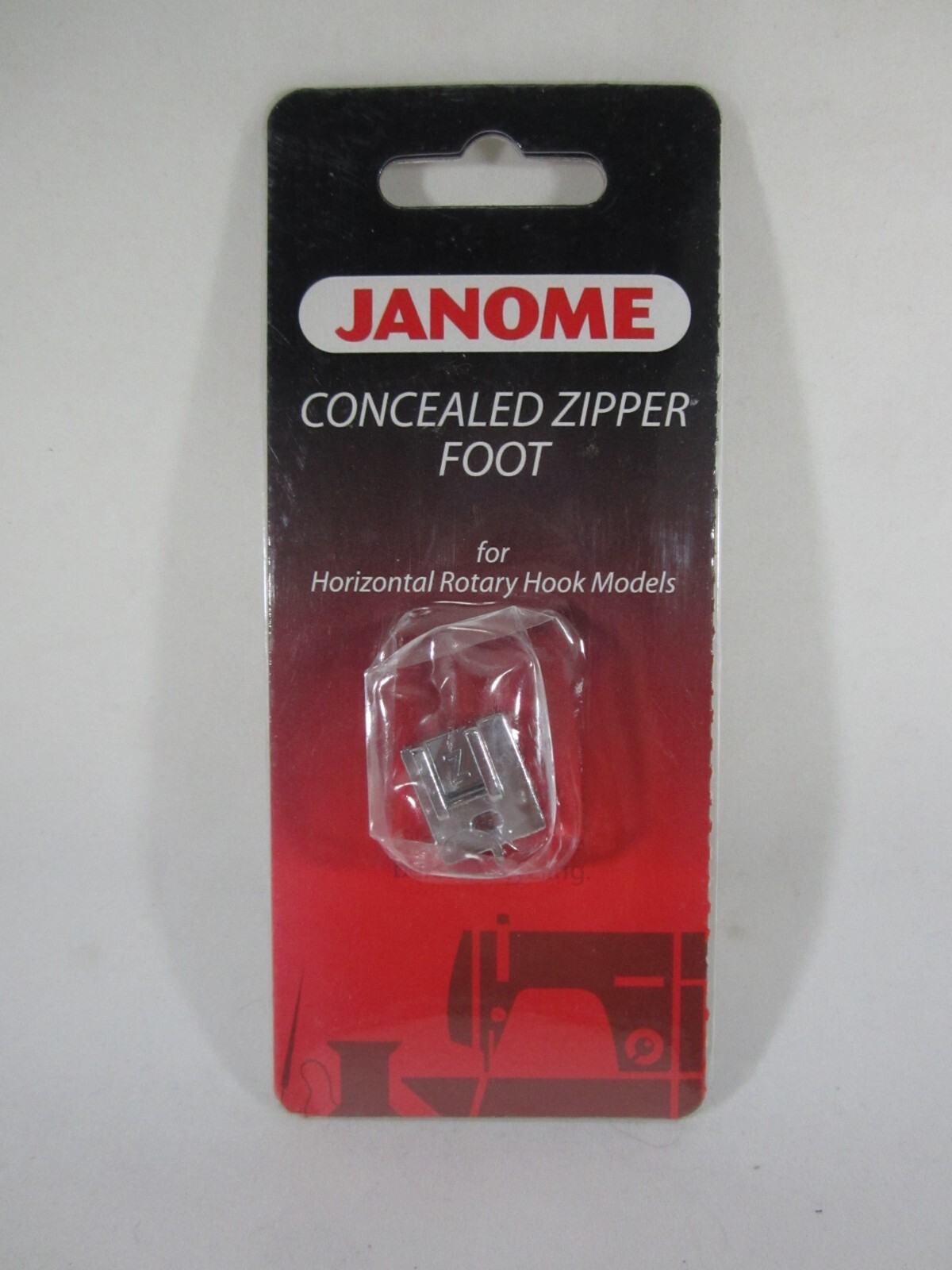 Janome - Concealed Zipper Foot - For Horizontal Rotary Hook