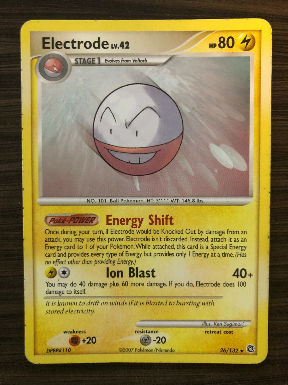 Electrode 26/132 Diamond and Pearl Secret Wonders Set Rare