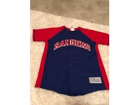 black and red texas rangers jersey