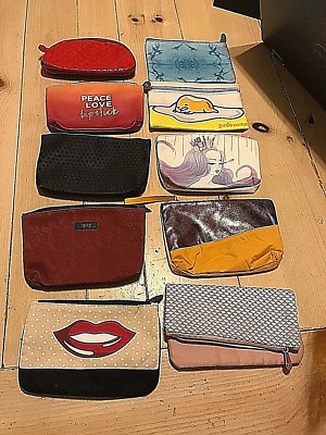 Lot of 10 IPSY Cosmetic Makeup Bags NEW Empty