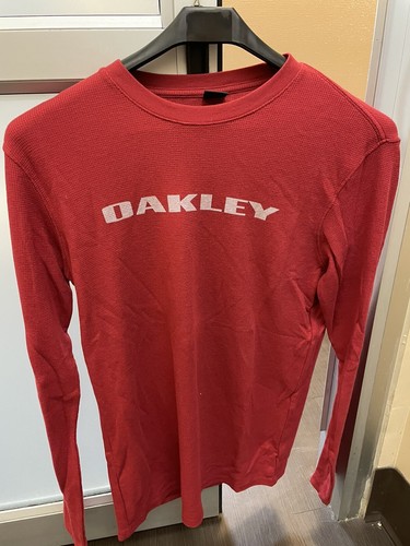 oakley long sleeve tee red sz L | eBay