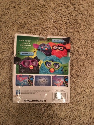 FURBY FRAMES Style GLASSES Set Sunglasses Blinds PINK YELLOW Hasbro Stickers NEW