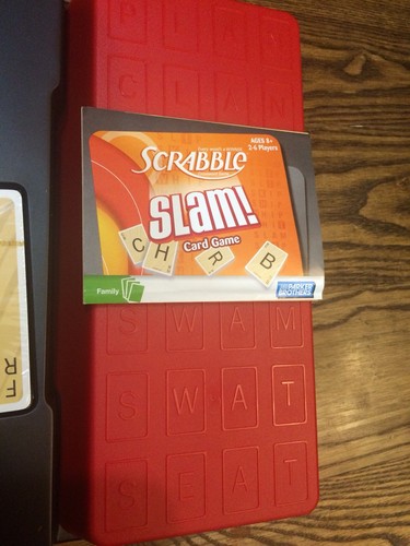Scrabble Slam! Card Game New in Opened/Damaged Box.  Cards sealed.  Free Ship!